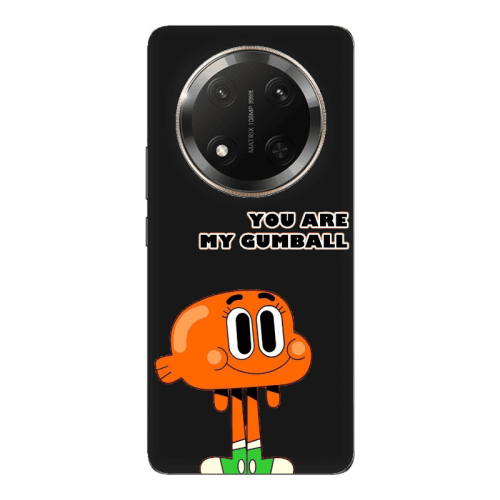 Honor Magic 7 Lite You are my gumball Black Colored Silicone TPU Θήκη